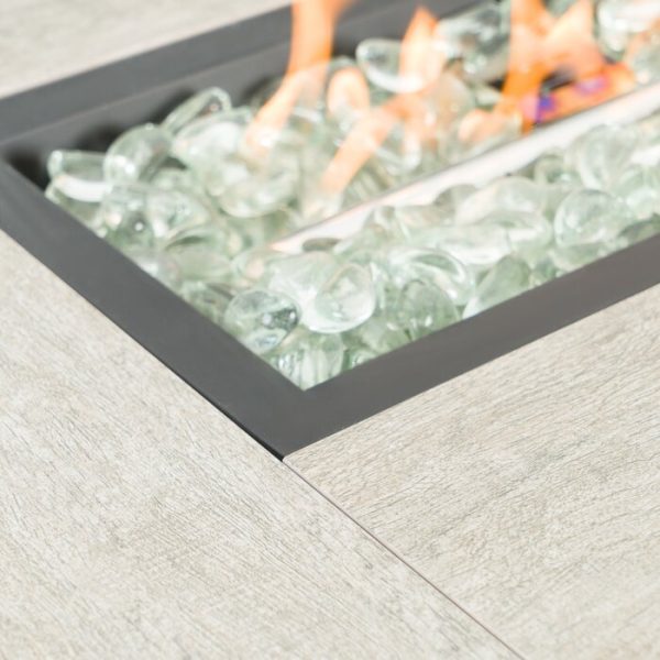Gray Tia Galvanized Powder-Coated Steel Propane Fire Pit Table (SB828) Supply - Image 3