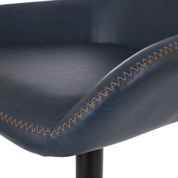 Thibodeaux Swivel Adjustable Height Bar Stool Deep Indigo (Set of 2) #1539HW on Sale - Image 3