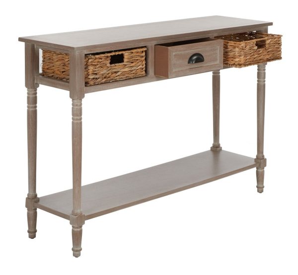 Christa Console Table With Storage  Vintage White 485CDR Hot on Sale - Image 2