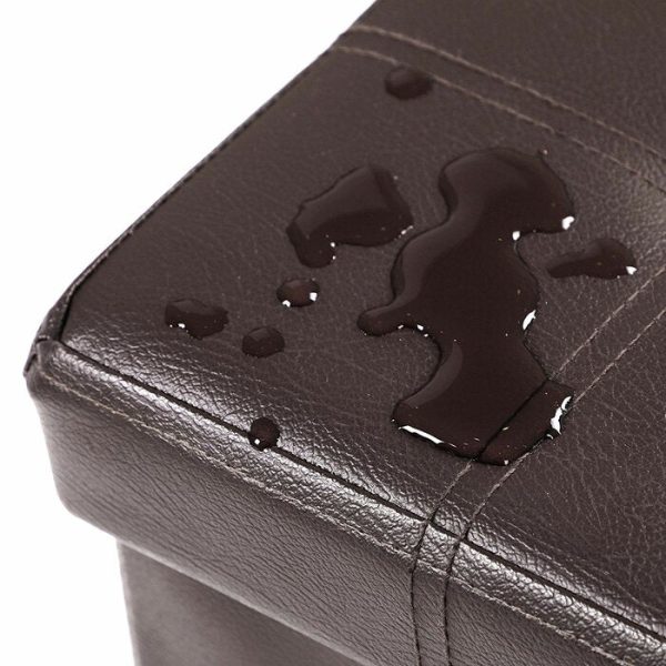 Cloverdale Storage Ottoman - Brown Faux Leather (SB932) Supply - Image 4