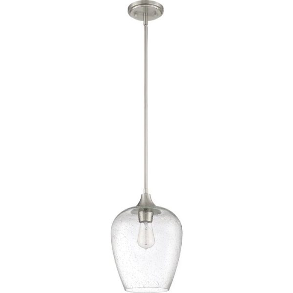 Brushed Nickel Haskin 1-Light Single Bell Pendant (SB279) on Sale - Image 2