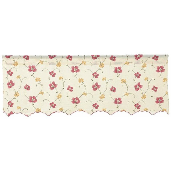 Elsberry Crushed Taffeta Open Floral Print 48   Single Window Valance (DC62) on Sale - Image 2