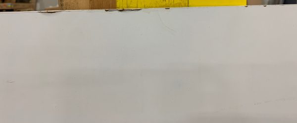 White Wood Door With Large Glass Window For Sale - Image 3