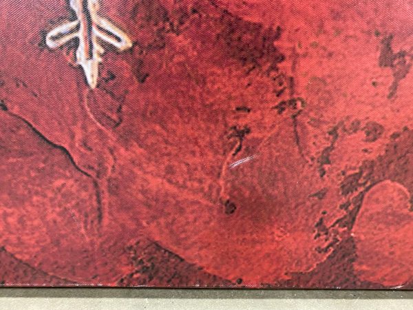 Snowflakes on Red I  Photographic Print on Wrapped Canvas #1449HW Cheap - Image 5