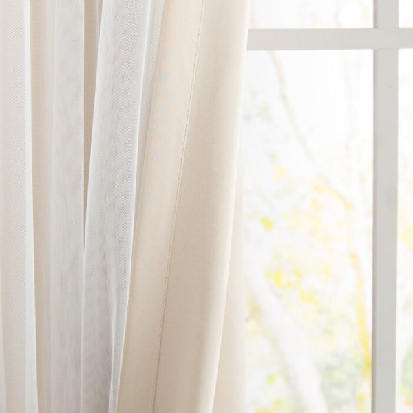 Brockham Solid Room Darkening Grommet Curtain Panels - Set of 2 (DC517) Online - Image 4