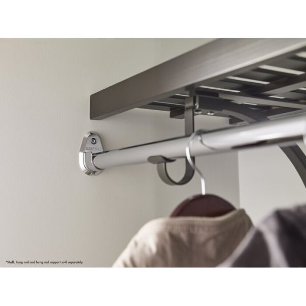 Chrome Premium Wood Shelving Pole Cup Kit - Set of 2 (DC40) Supply