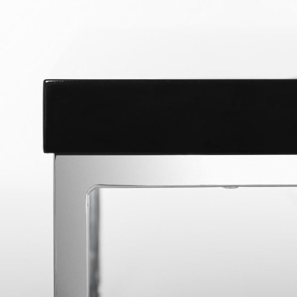 Malone Chrome High Gloss Black Coffee Table (SB720) Online now - Image 3