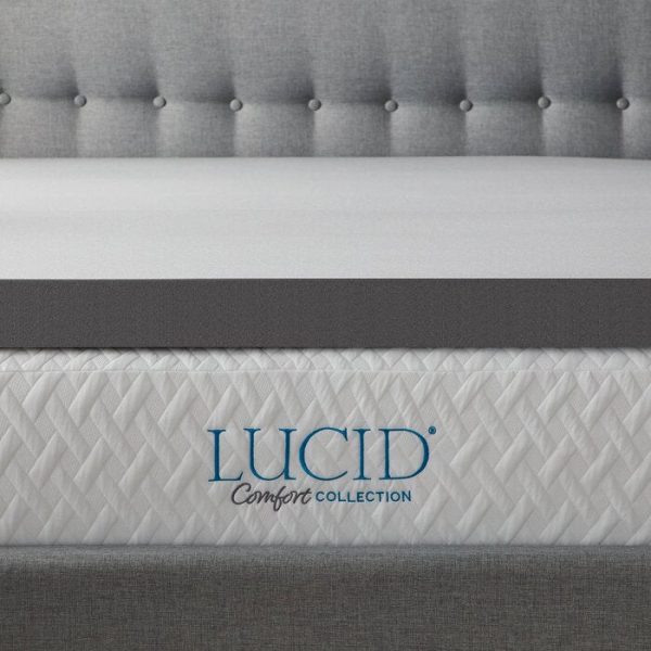 4  Bamboo Charcoal Memory Foam Mattress Topper Twin XL #1735HW Hot on Sale - Image 4