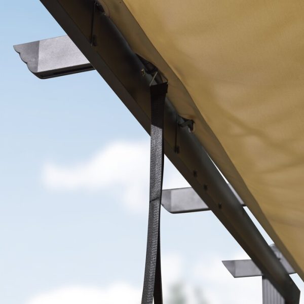 10  W x 10  D Metal Pergola with Canopy (SB460) Sale - Image 2