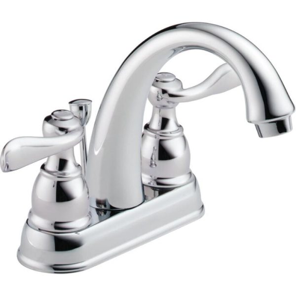 Chrome Windemere Centerset Faucet 2-handle Bathroom Faucet with Drain Assembly on Sale - Image 2